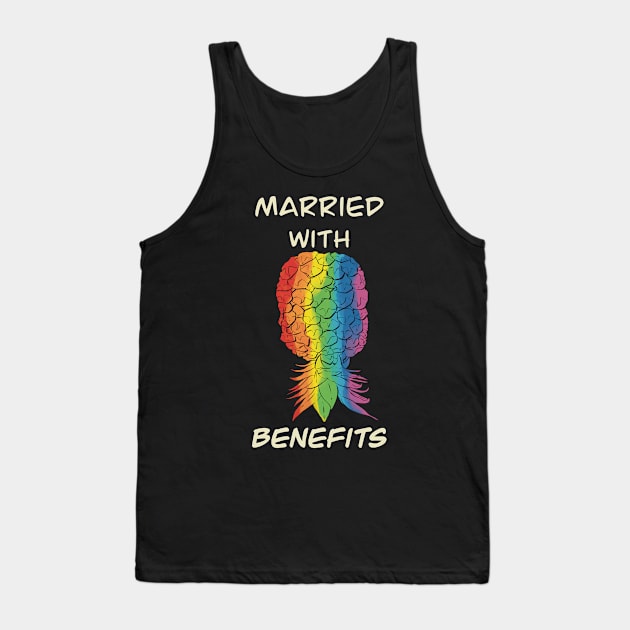 LQBTQ+ Poly Pride Pineapple - Marrried with benefits Tank Top by JP